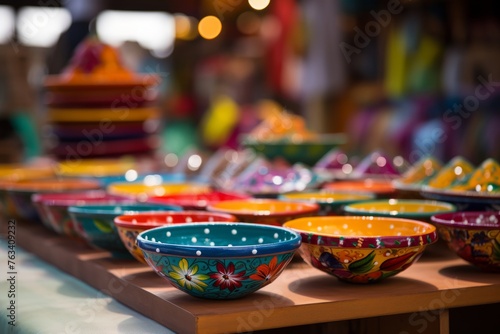 Vibrancy of local markets and artisan crafts during a cultural summer holiday
