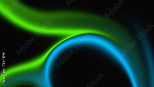 Black, blue, and green grainy noise texture gradient background