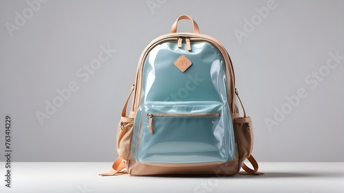 transparent background with a school backpack