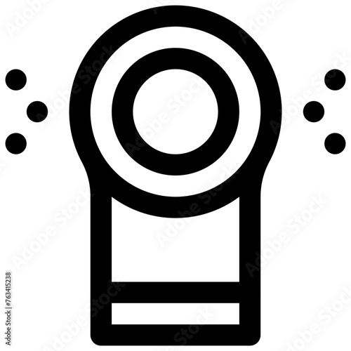 Air purifier. Editable stroke vector icon.