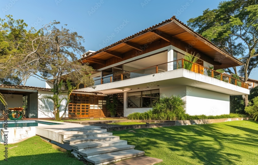 A luxurious Brazilian-style house.