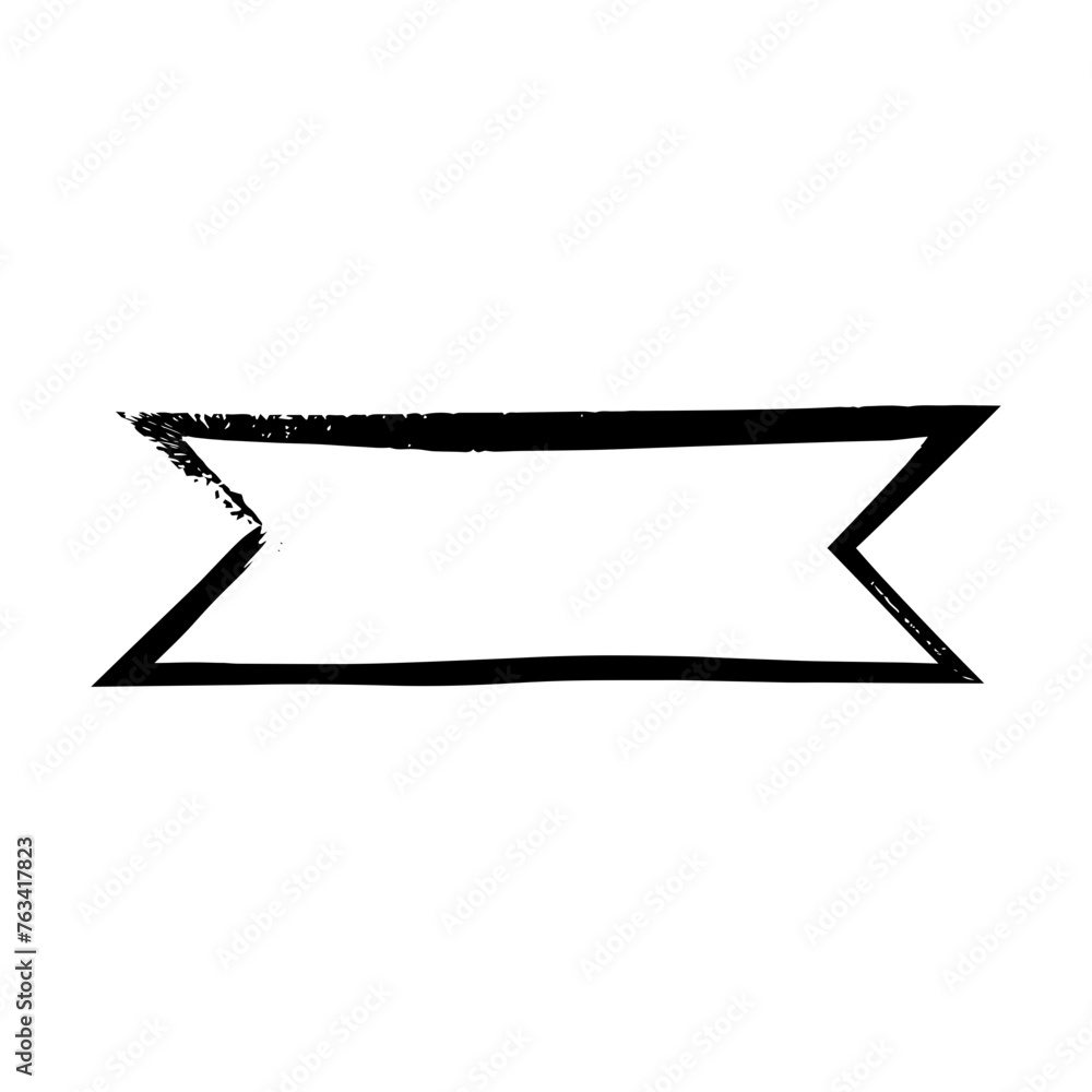 Ribbon banner, abstract rectangle label frame border in grunge texture shape for background template element illustration for design Ribbon banner, abstract rectangle label frame border in grunge texture shape for background template element illustration for design