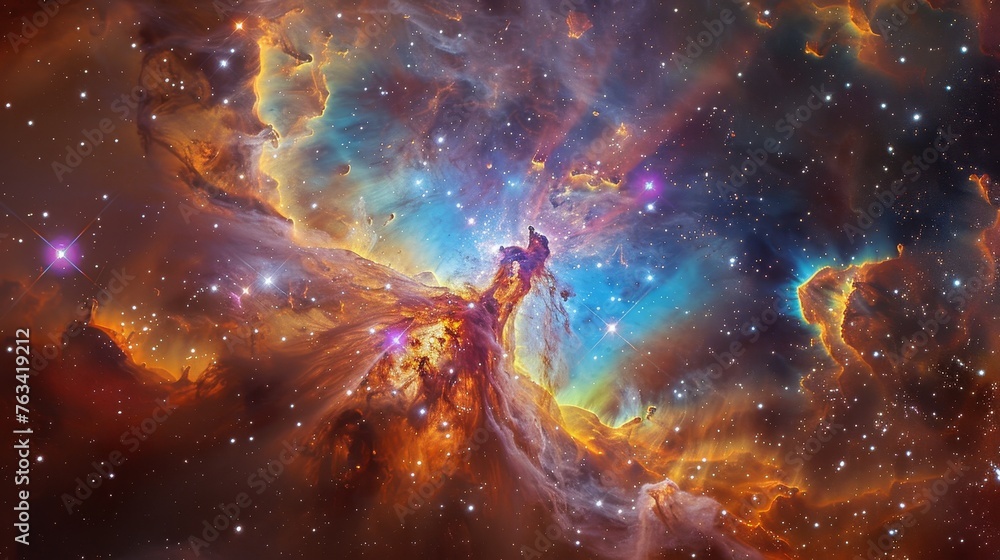 Mystical Star Nebula Background A mystical and vibrant star nebula Mystical Star Nebula Background A mystical and vibrant star nebula