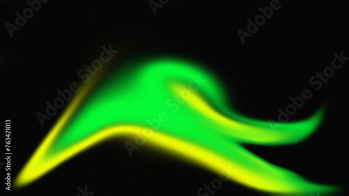 Yellow, green, and black grainy noise texture gradient background