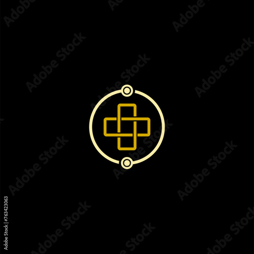  Logo design template for clinic, hospital, medical center, doctor.