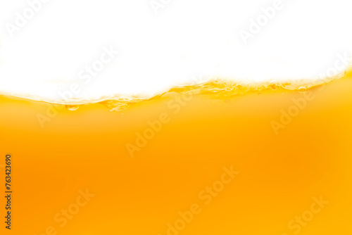 The surface of the orange water ripples looks like beer.