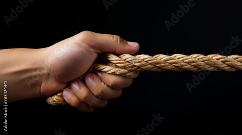 Team ropes symbolize diverse strengths, partnership, unity, communication, and support in teamwork