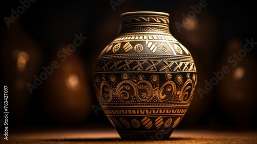 Greek pottery's rich history reflected in intricate patterns on amphora