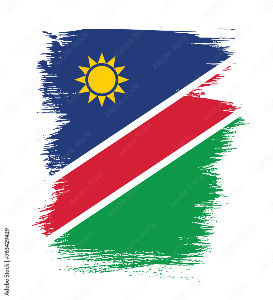 Flag of Namibia vector illustration Flag of Namibia vector illustration