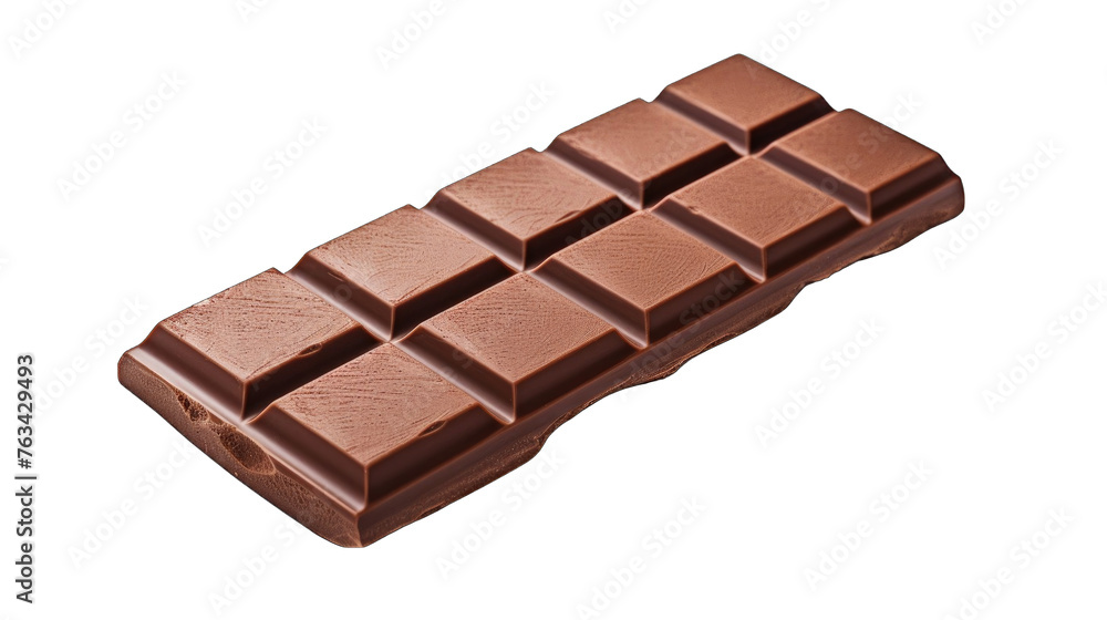 Create A High quality fresh chocolate bar on white background Create A High quality fresh chocolate bar on white background