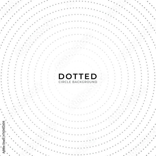 New Dotted circle background illustration