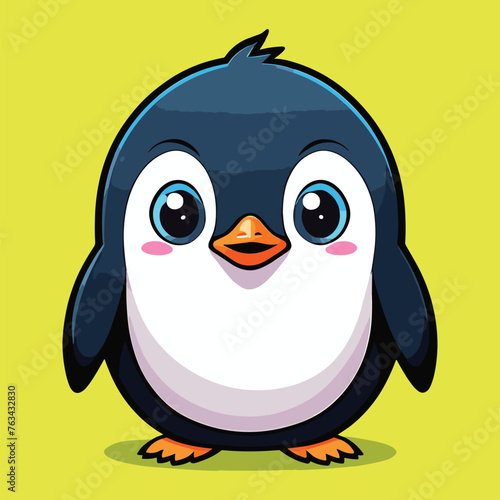 cute vector illustration of antartic penguin