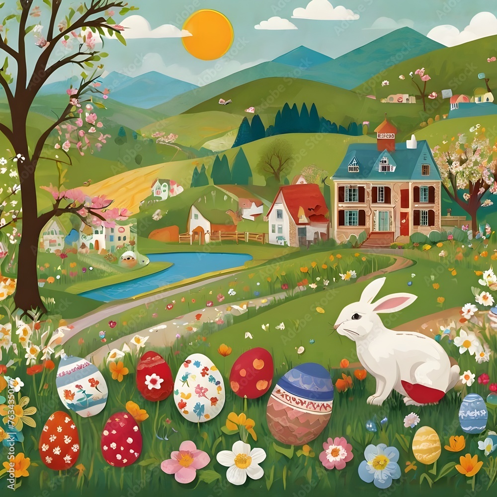 Obraz premium An iconic Easter symbols pic