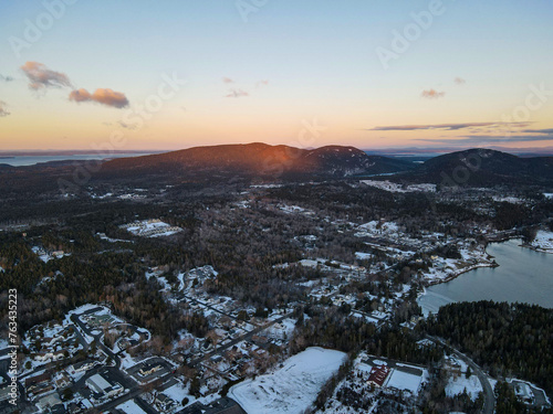 Cadillac Mountain at Sunrise, Maine, Acadia National Park