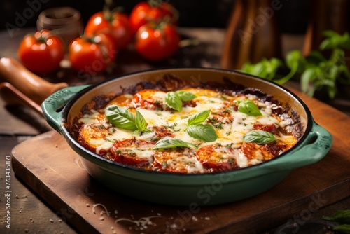 Inviting warmth and comfort of a parmigiana dish