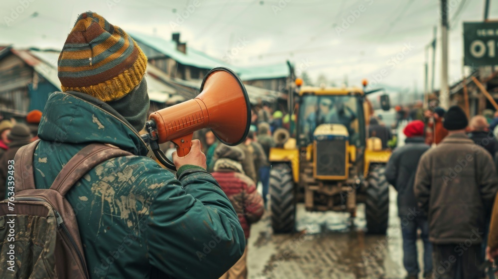 Fototapeta premium Farmers protests