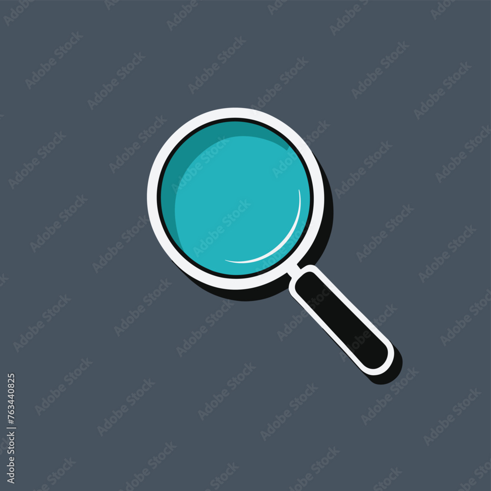 Magnifying glass icon logo clip art vector illustration Magnifying glass icon logo clip art vector illustration