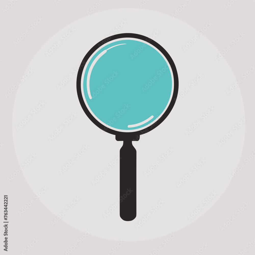 Magnifying glass icon logo clip art vector illustration Magnifying glass icon logo clip art vector illustration