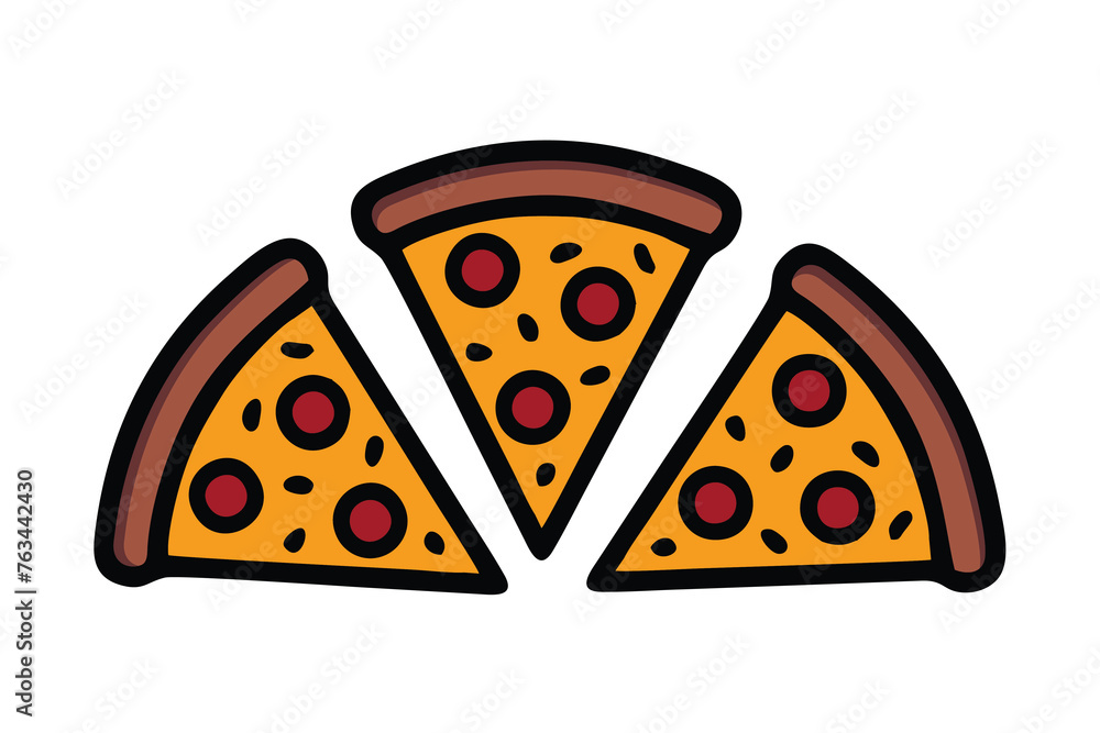 Pizza vector set. Flat style pizza. Pizza Logo Pizza vector set. Flat style pizza. Pizza Logo