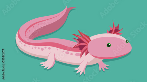 Axolotl Vector Illustration Dive into Captivating Artistry