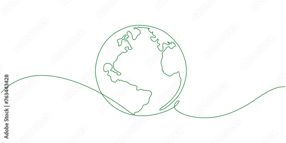 earth globe with plant leaves line art style vector illustration, earth day, environment day illustration earth globe with plant leaves line art style vector illustration, earth day, environment day illustration