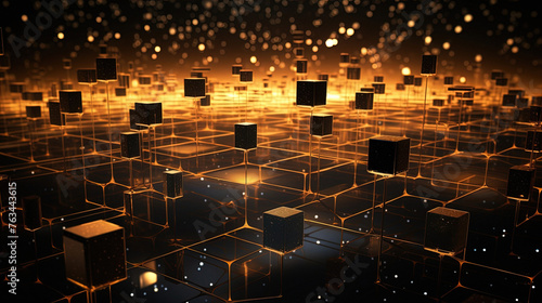Innovative Blockchain Technology: Tokenization of Gold for Intellectual Property - Digital Wallpaper