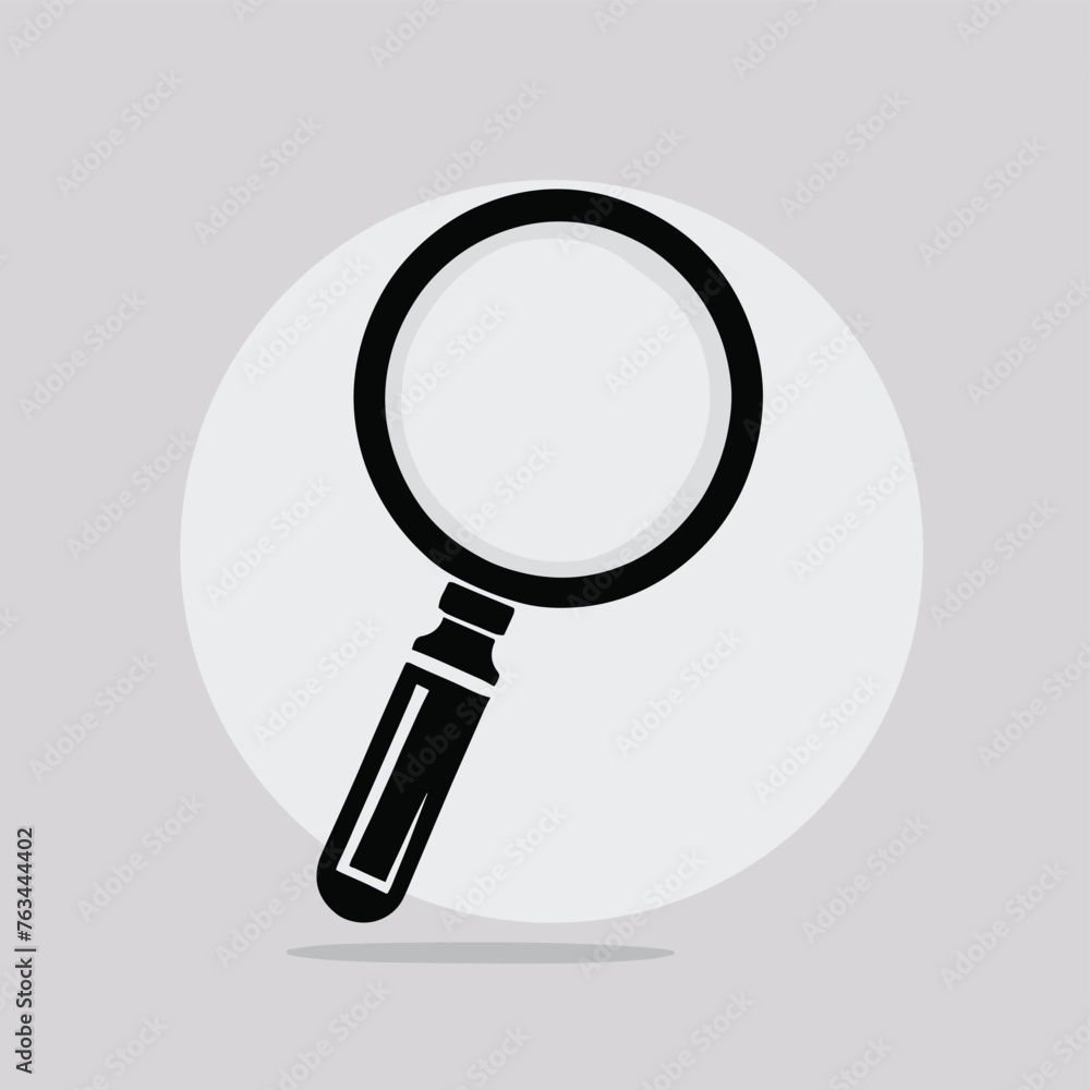 Magnifying glass icon logo clip art vector illustration Magnifying glass icon logo clip art vector illustration