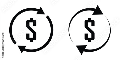 money transfer  icon, simple set of money transfer and money convert icon vector illustration