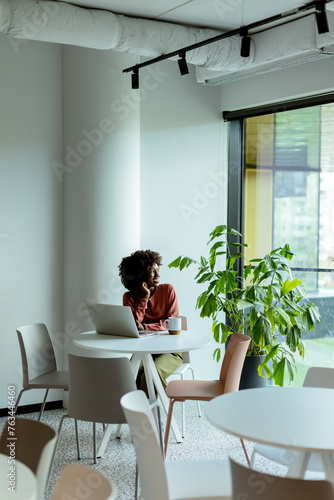 Serene Morning at a Modern ...