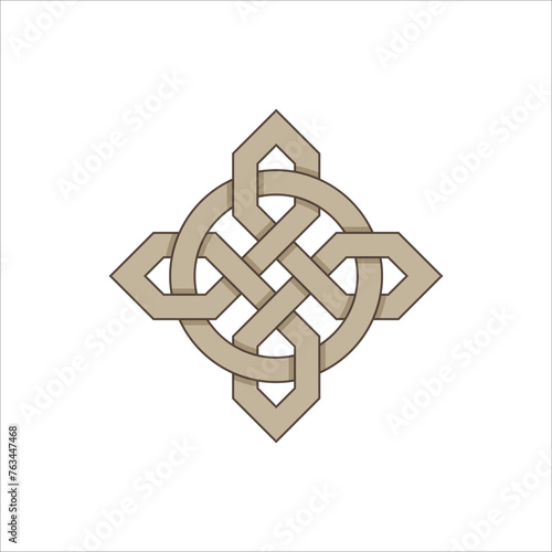 Georgian traditional ornament. Vintage style decoration. Part of set.