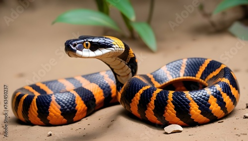 A Striking Cobra With Vibrant Markings Upscaled