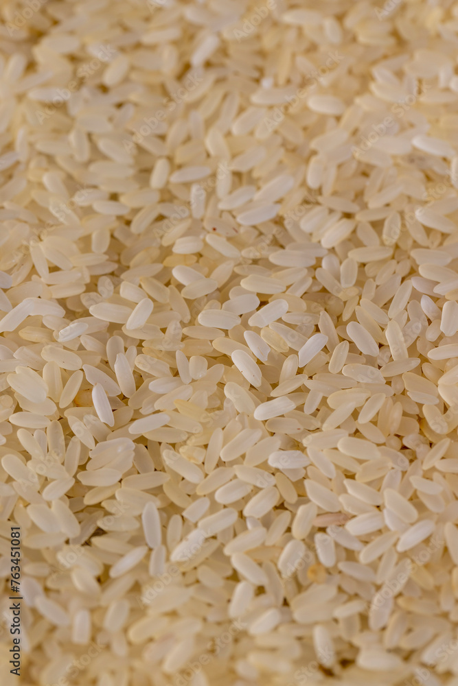 a pile of fresh, high-quality yellow rice