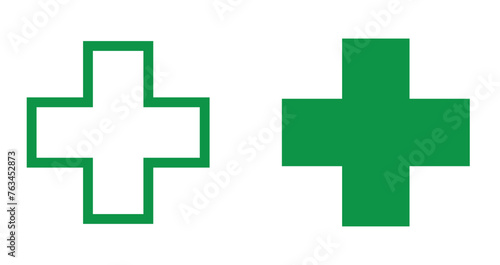 First aid icon, First aid symbol vector design plus icon
