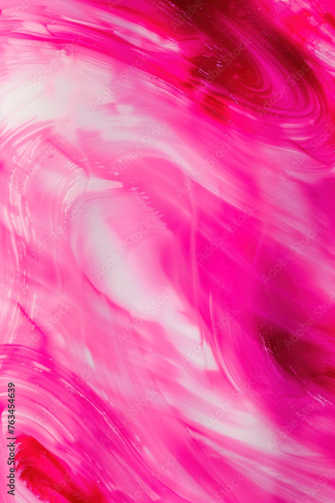 Abstract background, A pink and white swirl of paint with a red hue. The pink and white swirls are very thick and the red hue is very bold