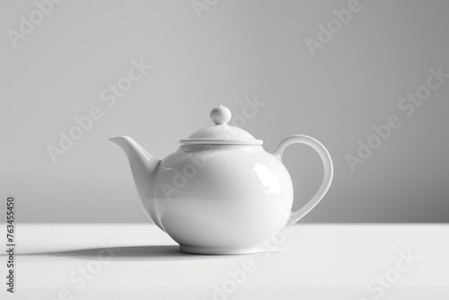 simple sleek porcelain teapot