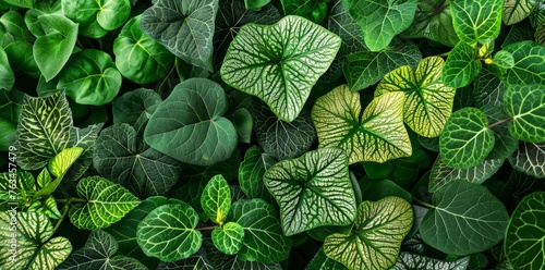 Detailed view of a green plant featuring vibrant leaves in a close-up shot