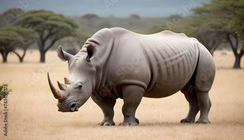 A Rhinoceros In A Safari Setting Upscaled 7 2
