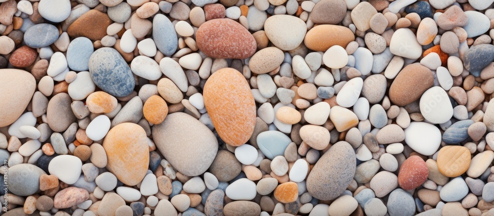 Close up of rocks and gravel on beach Close up of rocks and gravel on beach