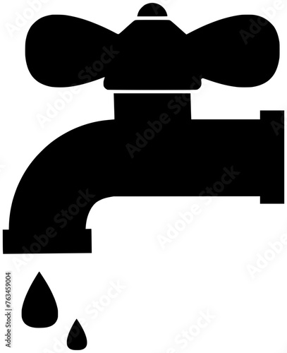 tap illustration plumber silhouette faucet logo water icon drop outline bathroom sink liquid metal home plumbing kitchen pipe leaking shape clean valve equipment for vector graphic background