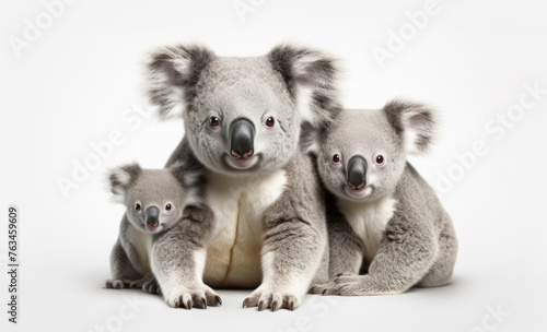Cute Koala Bear Family
