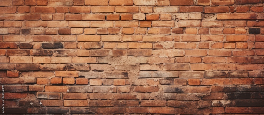 Cracked brick wall texture - obrazy, fototapety, plakaty 