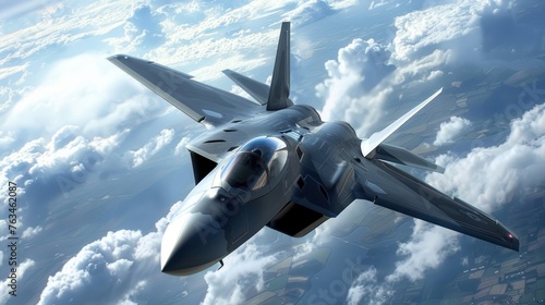 Invisible technology The new fighter jet has cutting-edge stealth technology. Difficult to detect by radar 