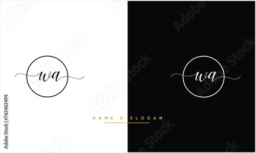 WA, AW, W, A, Abstract Letters Logo Monogram