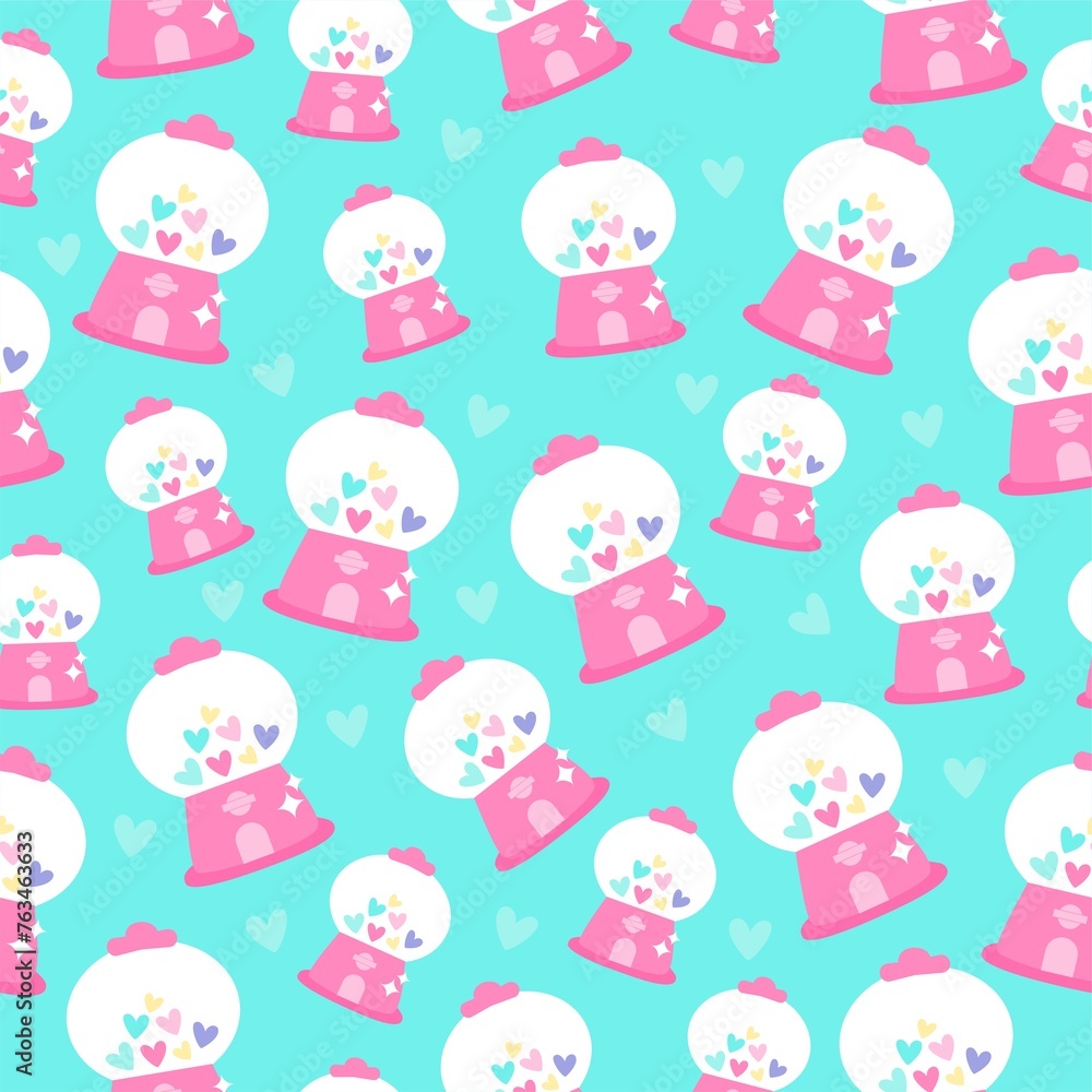 Seamless pattern with candy machines Seamless pattern with candy machines