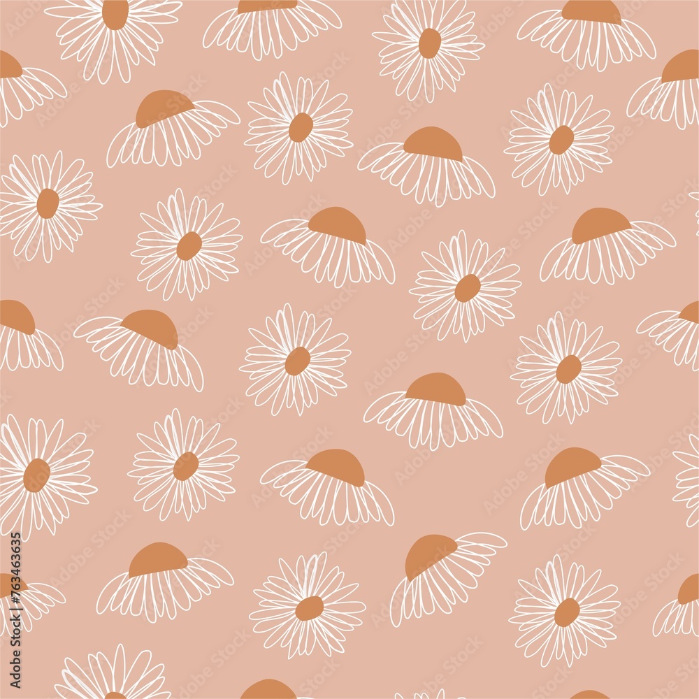 seamless pattern with autumn flowers seamless pattern with autumn flowers