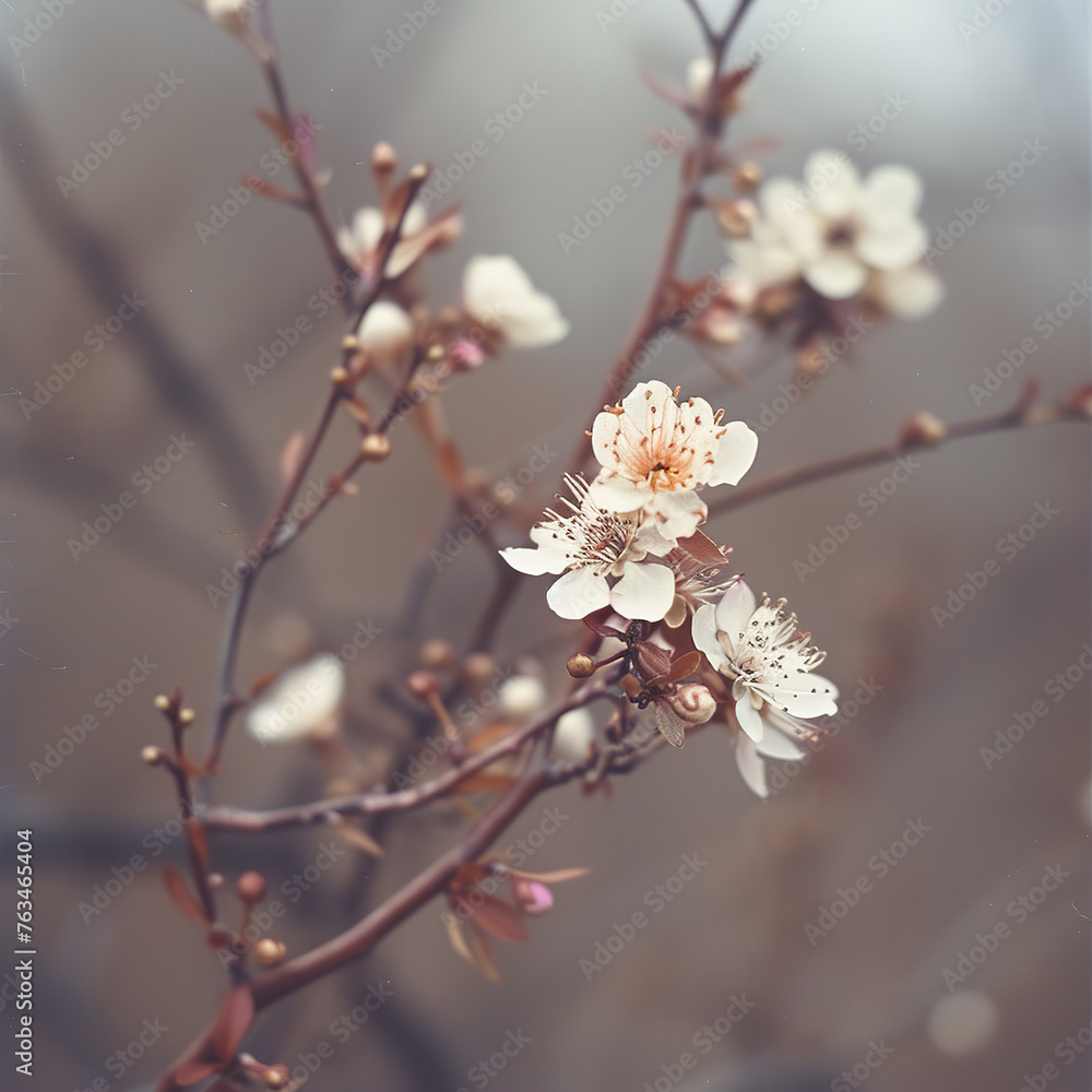 Bloom. Blooming tree. Spring. Generative AI Bloom. Blooming tree. Spring. Generative AI