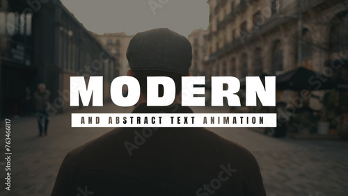 Modern and Abstract Text Animation