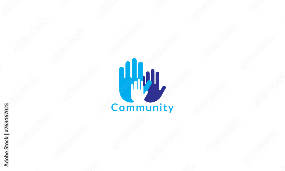 Fototapeta premium people comunity logo simple modern corporate logo design