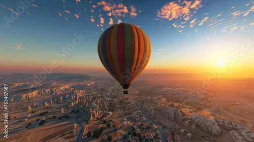 Balloon land, floating above the sky Take in the spectacular view of Cappadocia's limestone chimneys. Experience a hot air balloon ride like no other. 