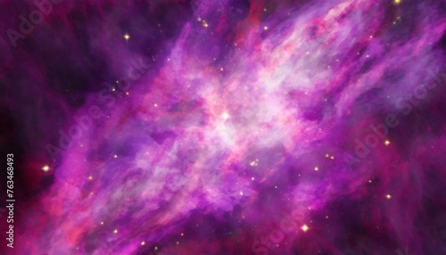 Fototapeta Naklejka Na Ścianę i Meble -  bright purple cosmic background with nebula and stardust